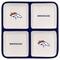 The Memory Company NFL 4 Section Square Ceramic Tray